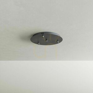 Ljuskrona s.luce Velo vit glas metall 3-armad Ø40 cm small 11