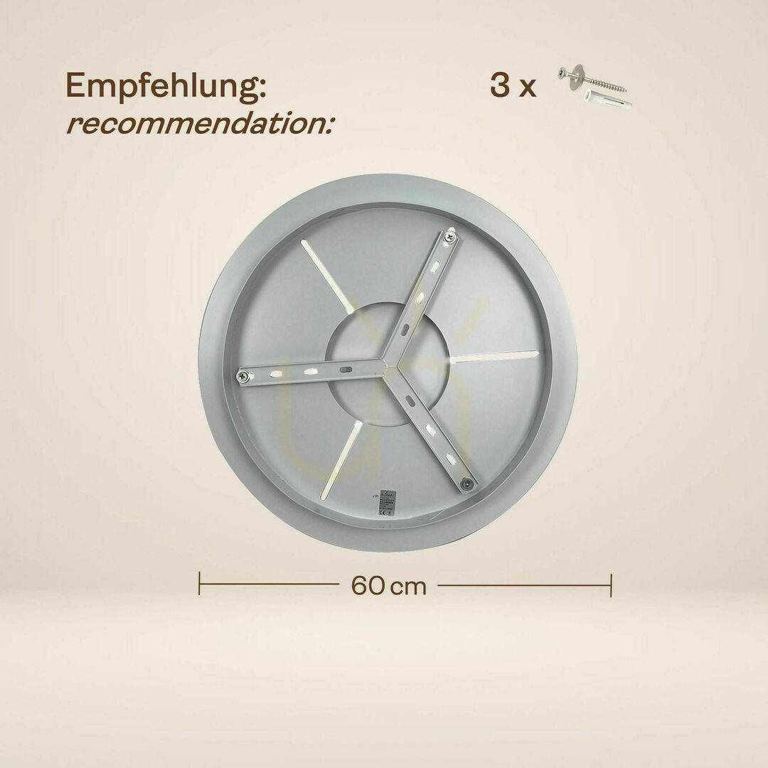 Utsikt Ljuskrona s.luce Velo 5-lampig brun glas metall Ø60 cm Ljuskrona s.luce Velo 5-lampig brun glas metall Ø60 cm