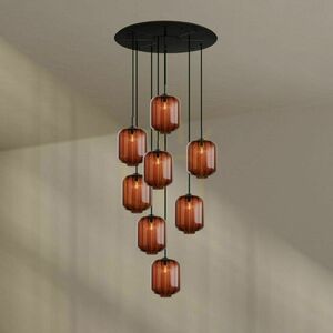Ljuskrona s.luce Velo 8-armad transparent glas 80 cm 25 cm moderna 8 ljuspunkter small 1
