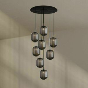 Ljuskrona s.luce Velo 8-armad transparent glas 80 cm 25 cm moderna 8 ljuspunkter small 3