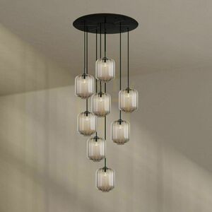 Ljuskrona s.luce Velo 8-armad transparent glas 80 cm 25 cm moderna 8 ljuspunkter small 4