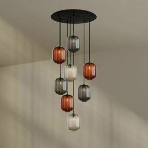 Ljuskrona s.luce Velo 8-armad transparent glas 80 cm 25 cm moderna 8 ljuspunkter small 5