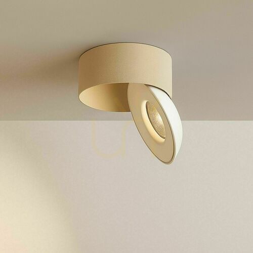Kontrollera LED-takspotlight s.luce Santa Fresh beige/vit 11 W 2700 K 840 lm, riktbar och dimbar