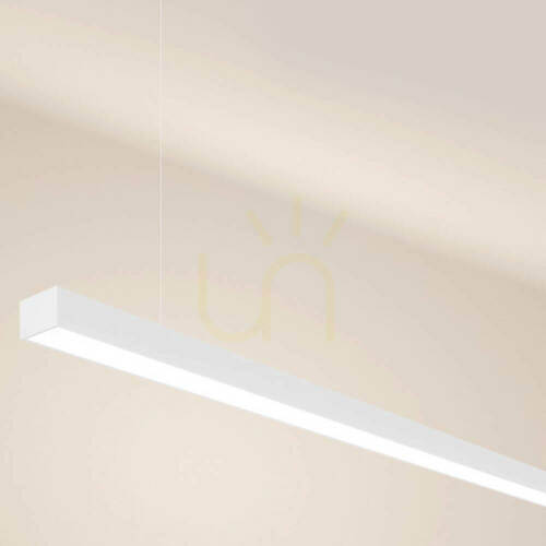 Kontrollera s.luce Oris XL linjär LED-pendellampa, 400 cm, vit, 4000 K