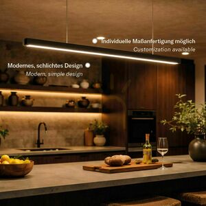 Pendellampa s.luce Oris LED kontor silver 4000K dimbar 120 cm small 1