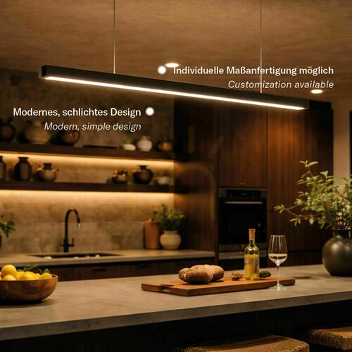 Kontrollera Pendellampa s.luce Oris LED vit 4000K för kontor XL