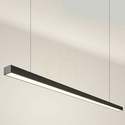 Kontrollera Pendellampa s.luce Oris LED svart 4000K rektangulär för kontor
