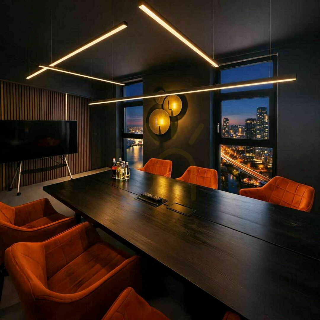 Förhandsvisning Pendellampa s.luce Oris Linear LED vit 2700K dimbar fjärrkontroll 300 cm Pendellampa s.luce Oris Linear LED vit 2700K dimbar fjärrkontroll 300 cm