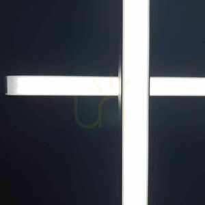Pendellampa s.luce Oris Linear LED vit 2700K rektangulär 300 cm small 9
