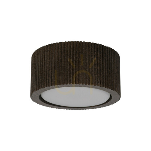 Kontrollera TK-Lighting EVE CORTE WOOD 11779 takplafond i valnötskulör, 1×GX53, 9,5 cm