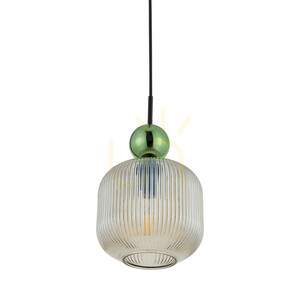 TK-Lighting Sophia Big 11372 pendellampa – grön, konjaksfärgat glas, 1×E27 small 4