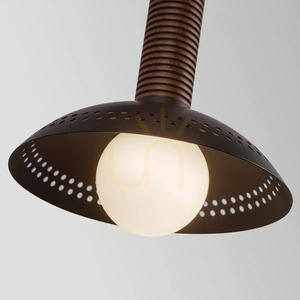 Arden LED-vägglampa – 1 ljuskälla – matt svart, valnötsfanér, Elstead small 2