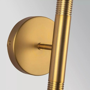 LED-vägglampa Arden - 2 ljuskällor - borstat guld Elstead small 3