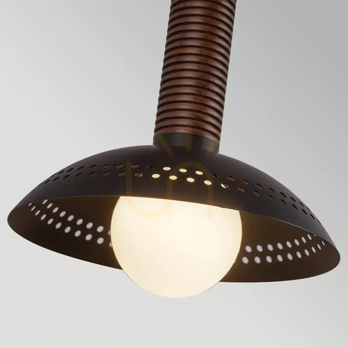 Kontrollera Arden LED-vägglampa – 2 ljuskällor – matt svart, valnötsfanér, Elstead