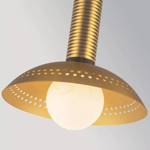 Arden liten LED-pendellampa - Borstat guld Elstead small 2