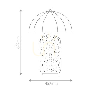 Crosby bordslampa – 1 ljuskälla – borstat guld från Elstead small 5