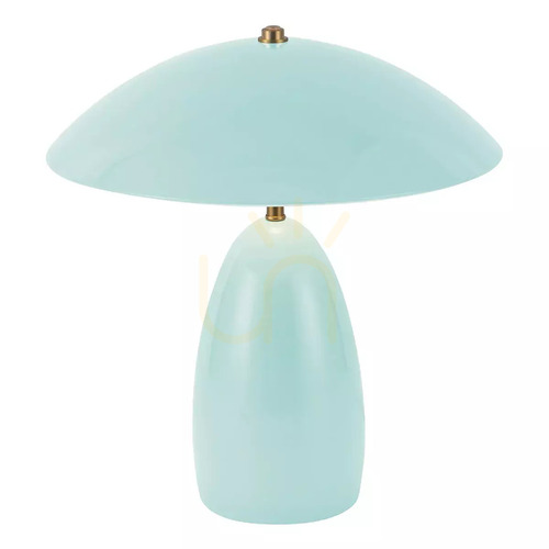Kontrollera Poppy Medium LED-bordslampa – ljusblå från Elstead
