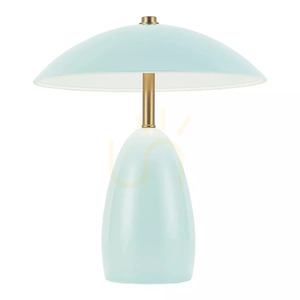 Poppy liten sladdlös LED-bordslampa - Ljusblå Elstead small 2