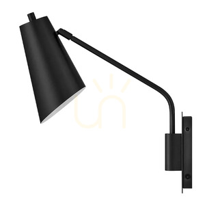 Bray vägglampa – 1 ljuskälla – svart, Elstead small 3