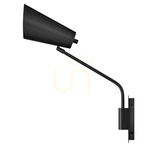Bray vägglampa – 1 ljuskälla – svart, Elstead small 4