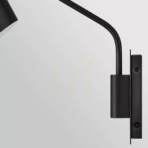 Bray vägglampa – 1 ljuskälla – svart, Elstead small 6