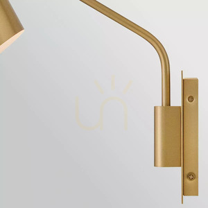 Vägglampa Bray - 1 ljuskälla - lackerad mässing Elstead small 6