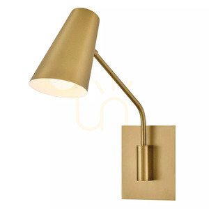 Vägglampa Bray - 1 ljuskälla - lackerad mässing Elstead small 0