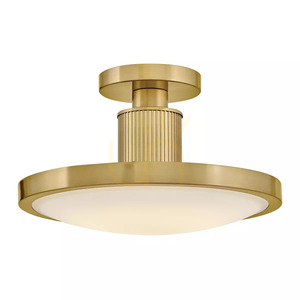 Kieran LED-plafond med distans – lackerad mässing Elstead small 0