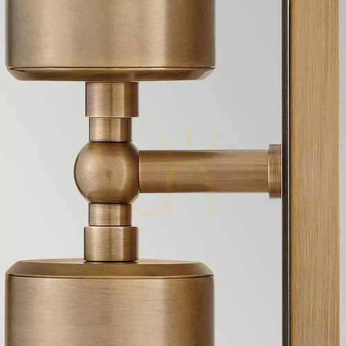 Kontrollera Pratt väggspot upp/ned – 2 ljuskällor – Heritage Brass Elstead