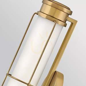 Saylor liten LED-vägglampa - Mässing Heritage Brass Elstead small 3