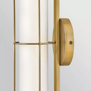 Saylor liten LED-vägglampa - Mässing Heritage Brass Elstead small 4