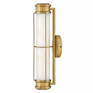 Saylor liten LED-vägglampa - Mässing Heritage Brass Elstead small 0