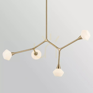 Cassius köksöpendel – 4 ljuskällor – Champagne Bronze, Elstead small 3