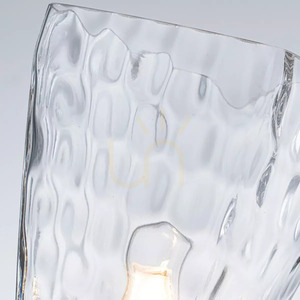 Marant vägglampa – 1 ljuskälla – champagnebrons – klar glasskärm Elstead small 3