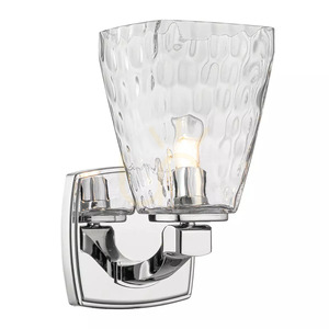 Marant vägglampa – 1 ljuskälla – polerad krom – klar glasskärm Elstead small 0
