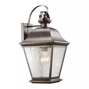Mount Vernon stor vägglampa – 1 ljuskälla – Olde Bronze Elstead small 0