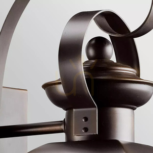Mount Vernon vägglampa, medelstor – 1 ljuskälla – Olde Bronze Elstead small 3