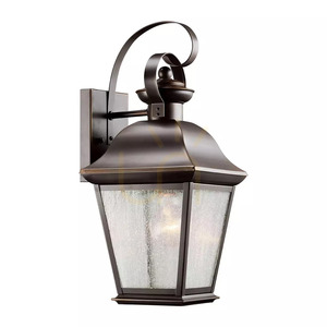 Mount Vernon vägglampa, medelstor – 1 ljuskälla – Olde Bronze Elstead small 0