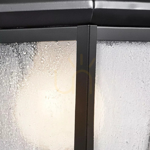 Kontrollera Mount Vernon liten vägglampa – 1 ljuskälla – svart Elstead