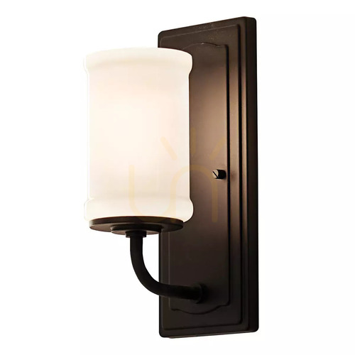 Kontrollera Vetivene vägglampa – 1 ljuskälla – svart, Elstead