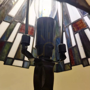 Inglenook liten bordslampa – 1 ljuskälla – mörkbrun, Elstead small 2