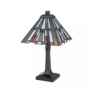 Inglenook liten bordslampa – 1 ljuskälla – mörkbrun, Elstead small 5