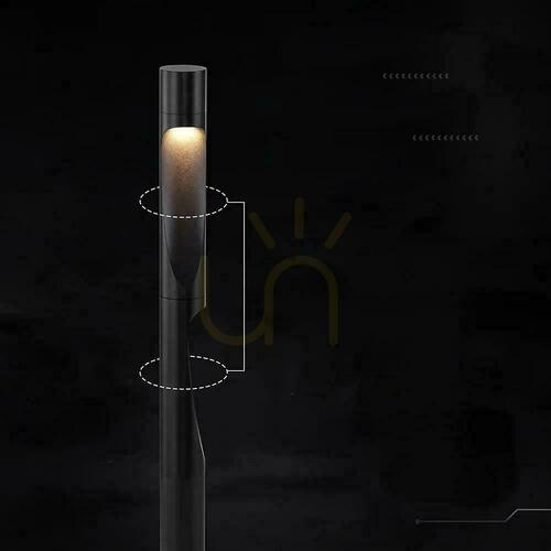 Kontrollera 80 cm trädgårdslykta V-TAC 11 W LED med CREE-chip, IP65, svart VT-120008, 3000 K, 1220 lm, 6 års garanti