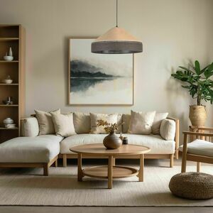 TK-Lighting ELISS JUTA BROWN 10895 pendellampa, brun jute, 50 cm, 1×E27 small 1