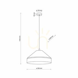 Eliss Juta taklampa 1 Xe27 500 small 8