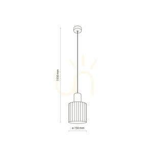 Sierra Wood taklampa 1 Xe27 small 9