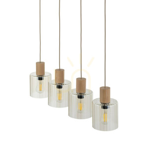 Sierra Wood taklampa 4 Xe27 small 5