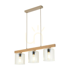 Viga glaspendellampa 3 Xe27 small 5