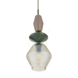 ZEN New Brown Fuso Cognac pendellampa 1xE14 small 4