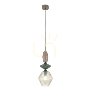 ZEN New Brown Fuso Cognac pendellampa 1xE14 small 5